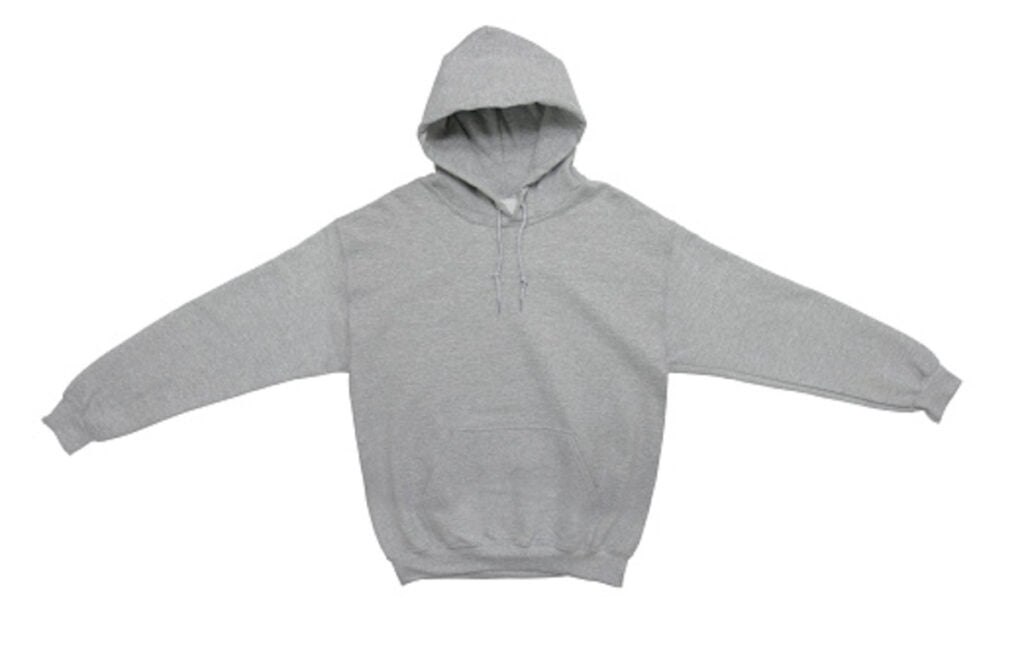 grey hoodie