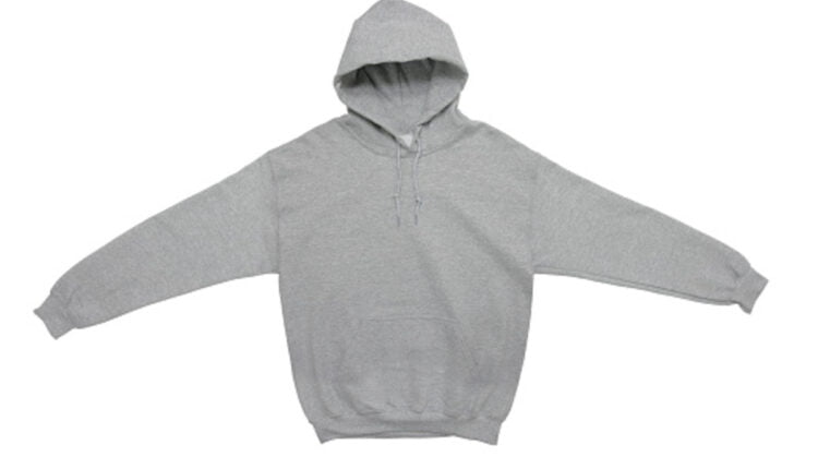 grey hoodie