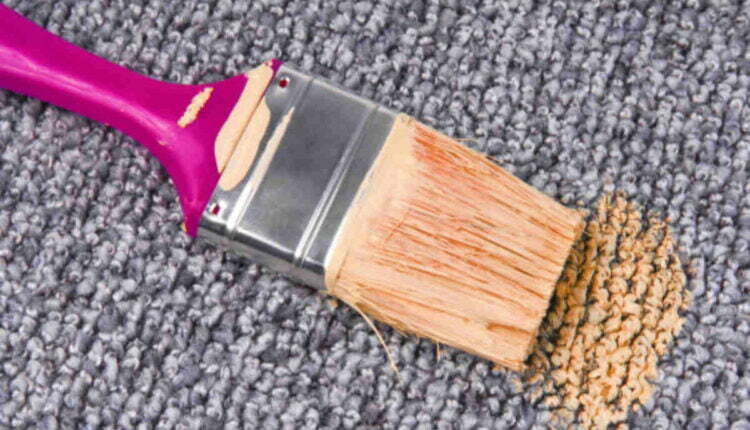 how to remove paint from carpet